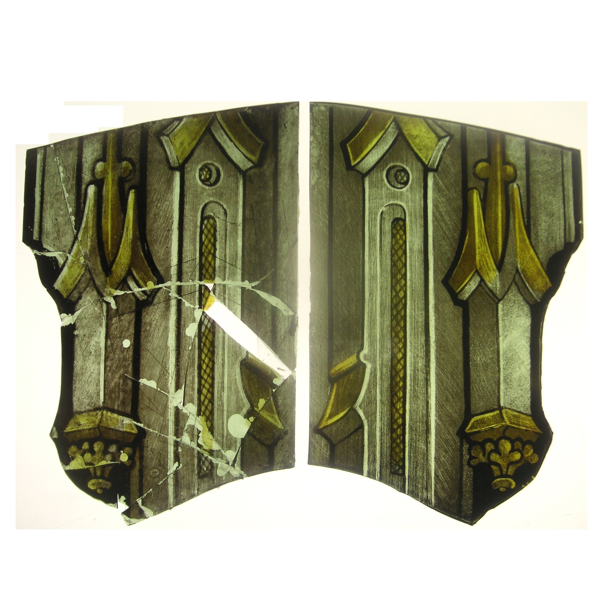 Gothic Canopy Glass — stained glass restoration by Eleanor Carr