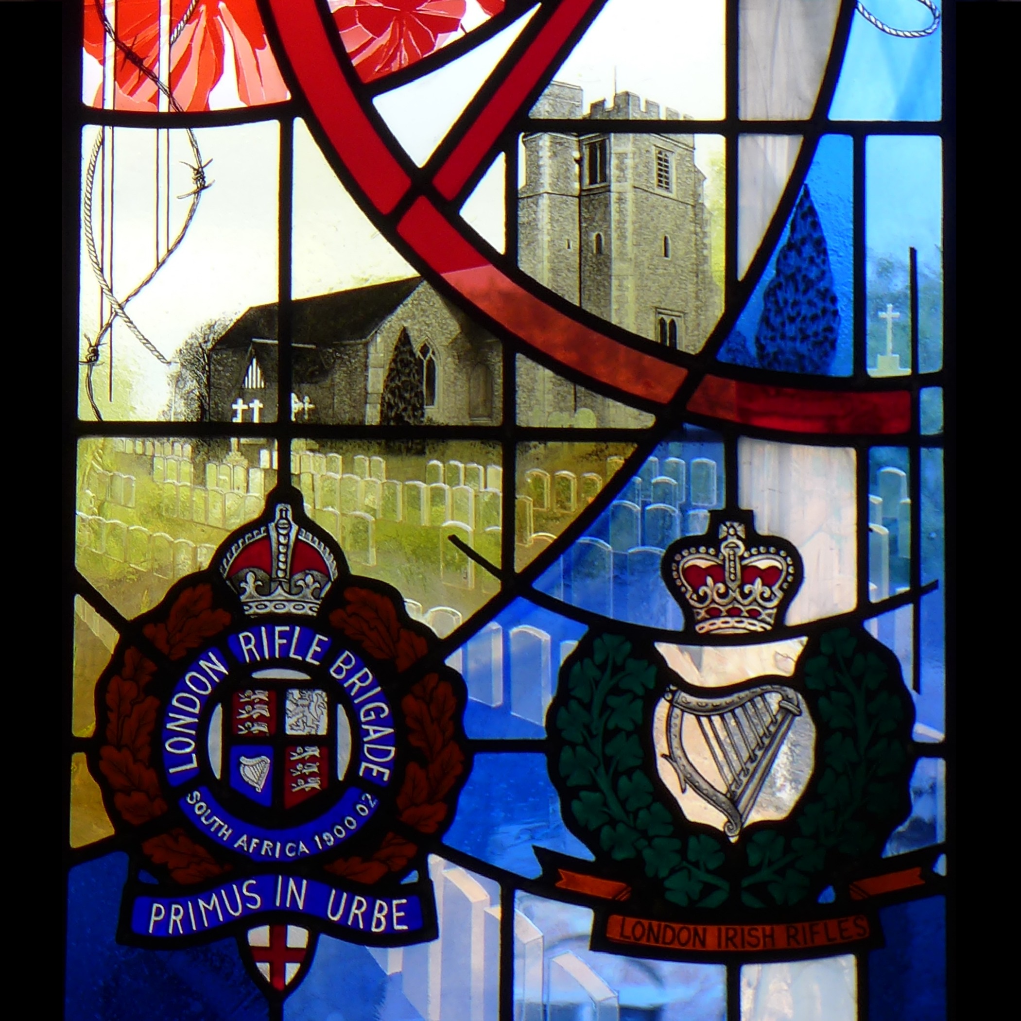 Ypres Memorial Window — stained glass by Eleanor Carr
